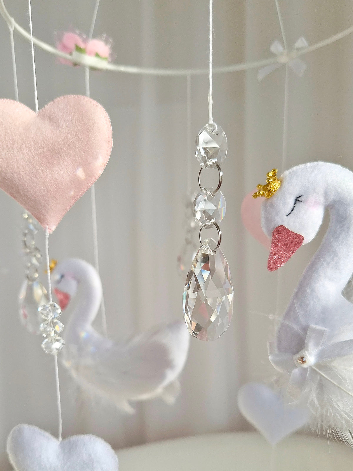 Feathered Swan Dreams - Baby Mobile