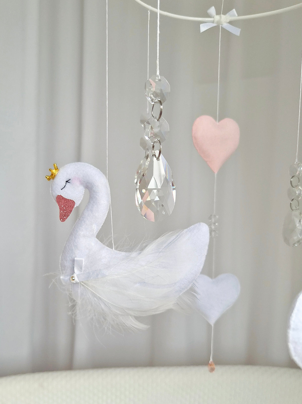 Feathered Swan Dreams - Baby Mobile