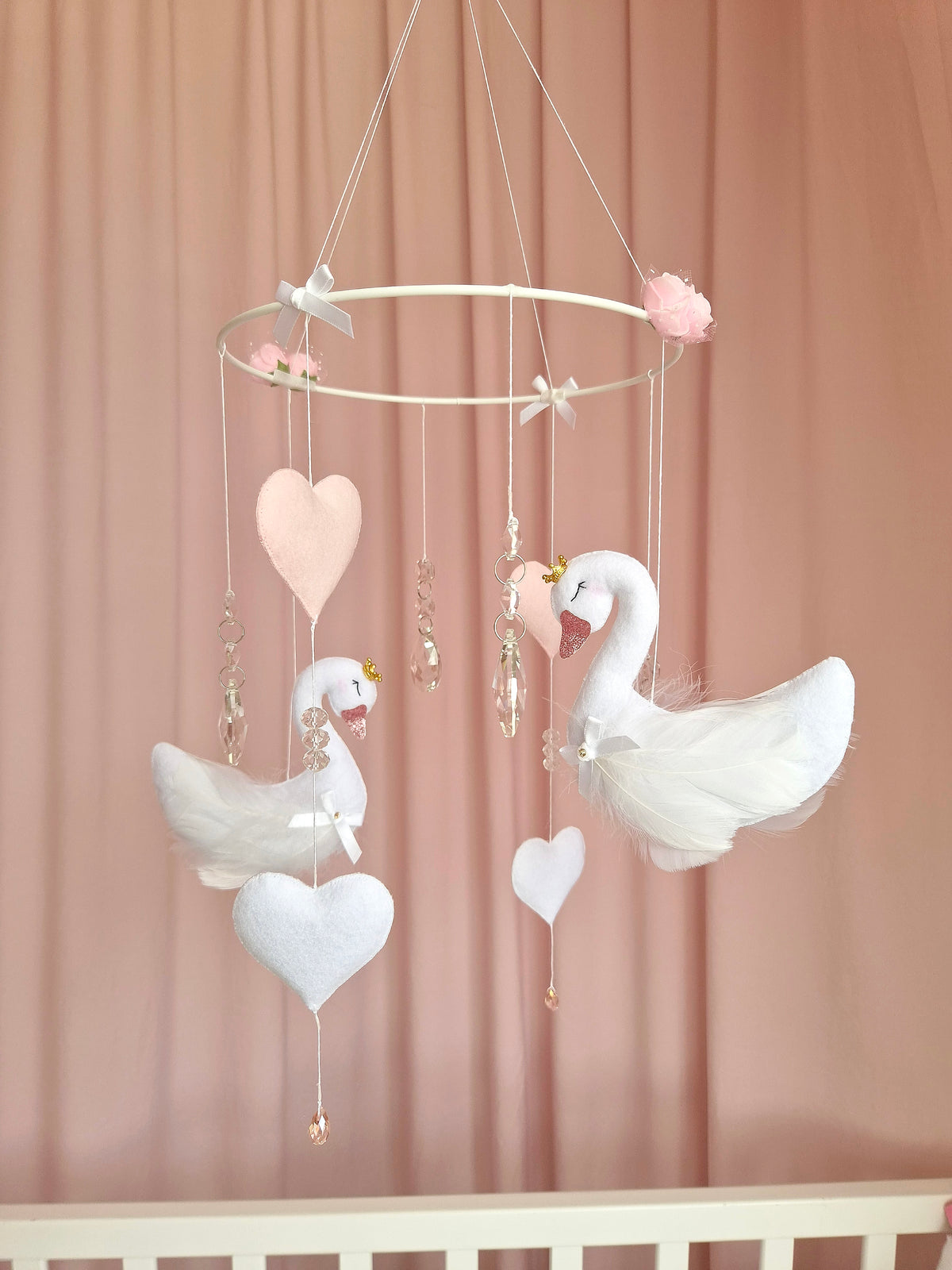 Feathered Swan Dreams - Baby Mobile