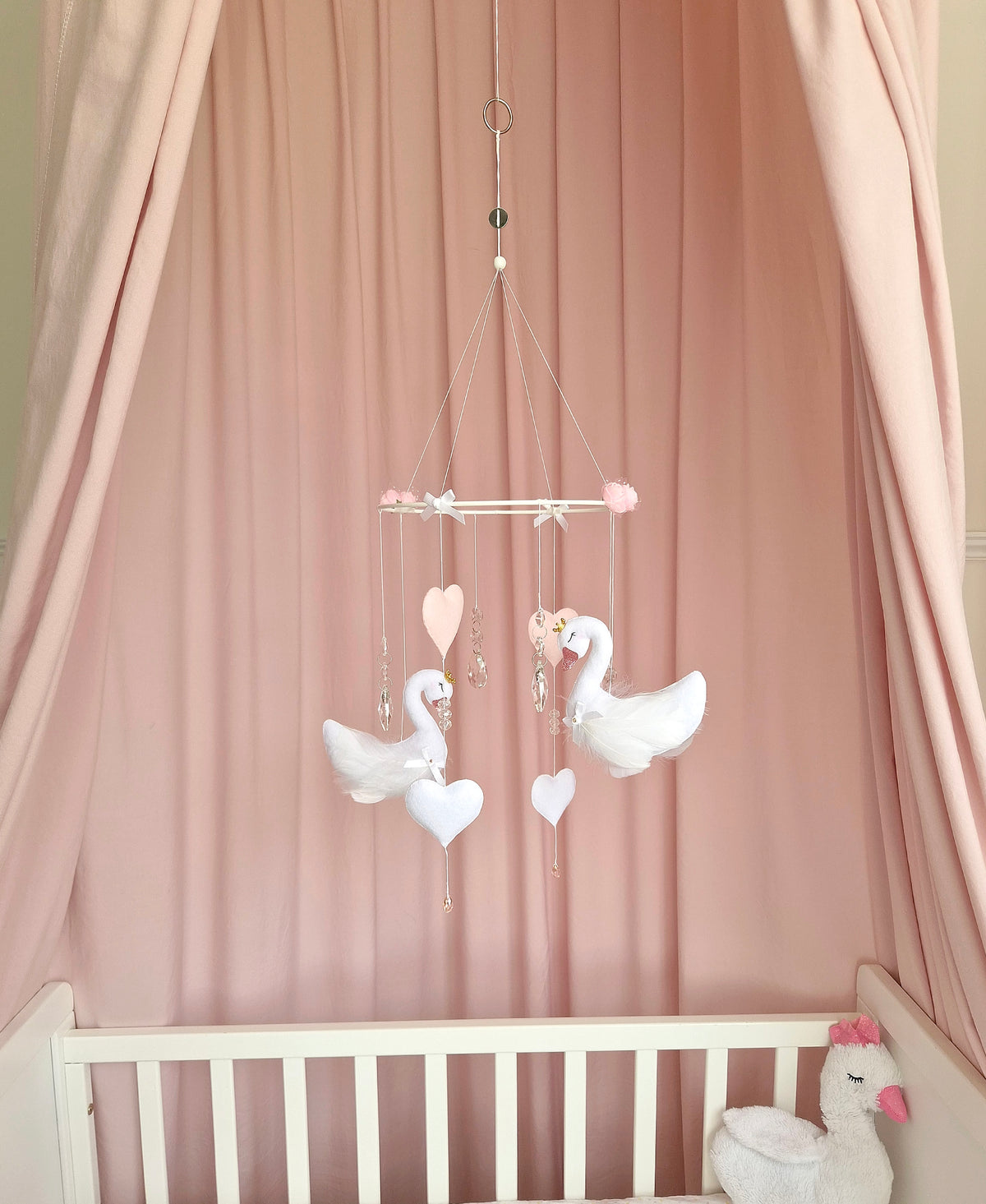 Feathered Swan Dreams - Baby Mobile