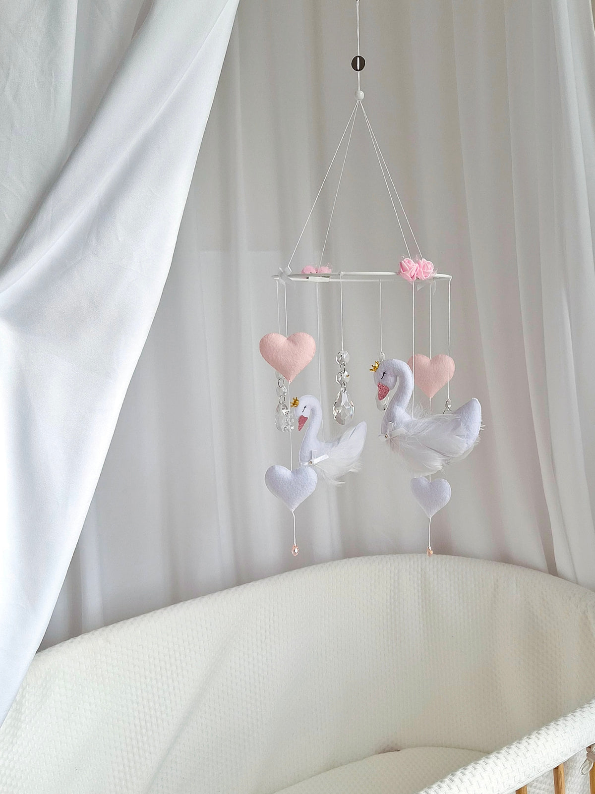 Feathered Swan Dreams - Baby Mobile