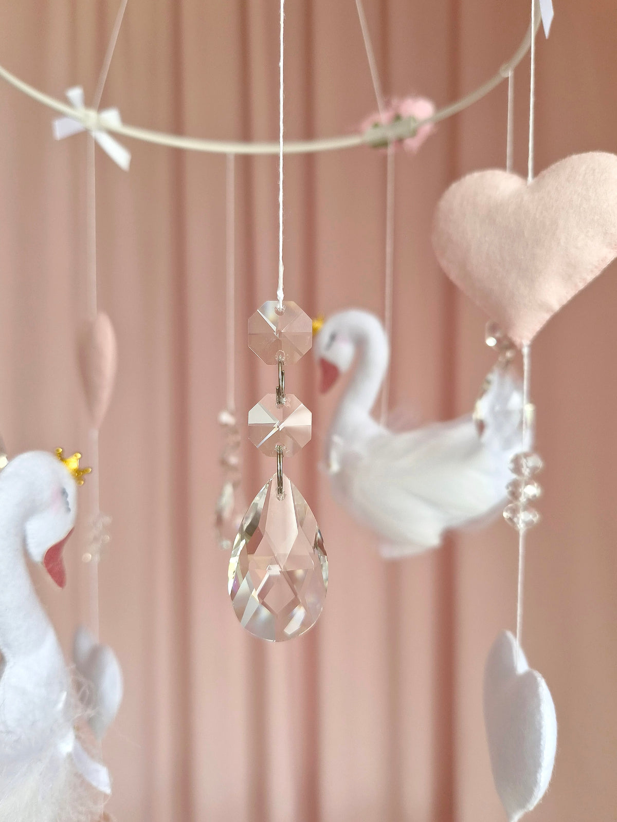 Feathered Swan Dreams - Baby Mobile