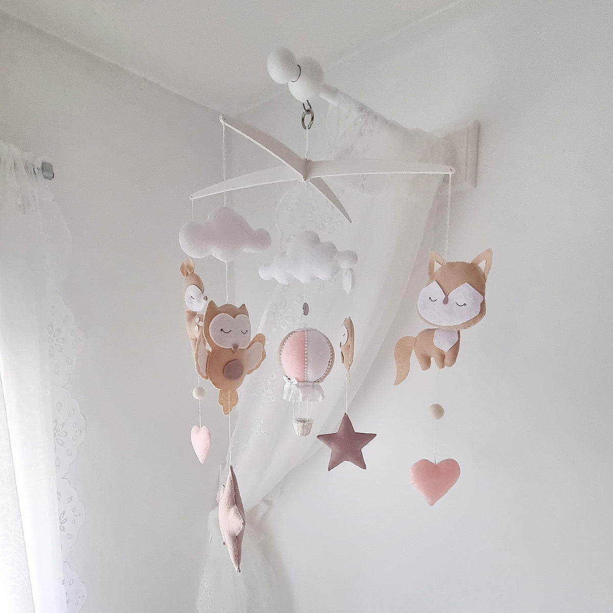 Woodland Whispers - A Dreamy Forest Friends Baby Mobile