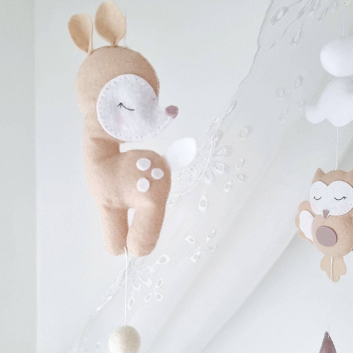 Woodland Whispers - A Dreamy Forest Friends Baby Mobile